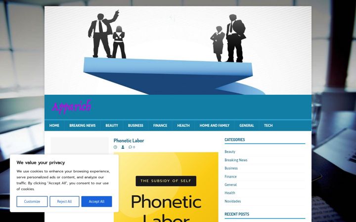 Screenshot di apparich.com