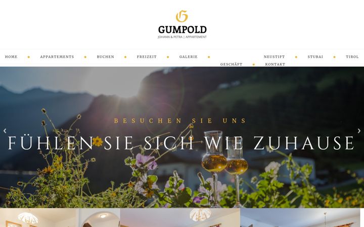 Screenshot of appart-gumpold.com