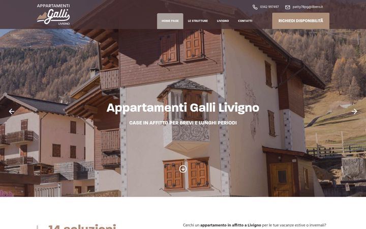 Screenshot stránky appartamenti-livigno-galli.com