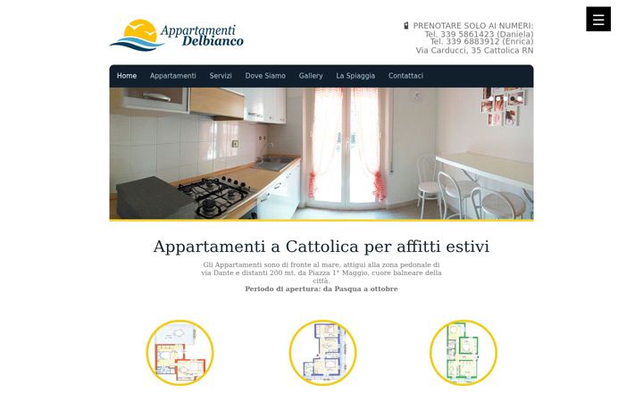 Screenshot of appartamentiacattolica.com