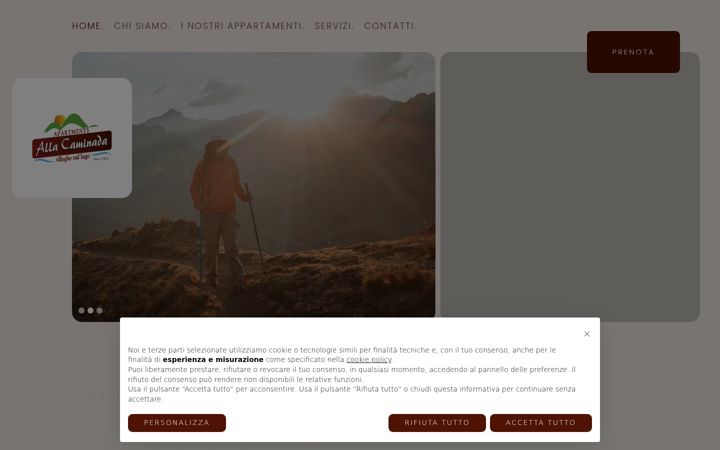 Screenshot of appartamentiallacaminada.com