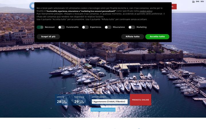 Screenshot of appartamenticau.it