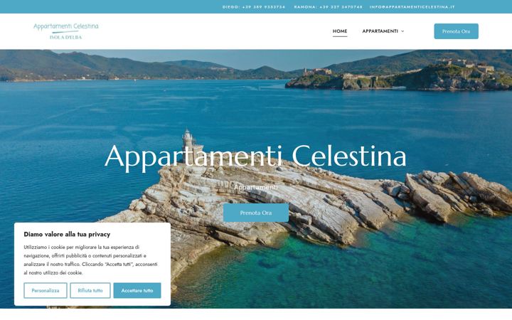Screenshot of appartamenticelestina.it