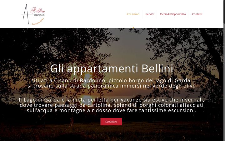 Screenshot of appartamenticisano.it