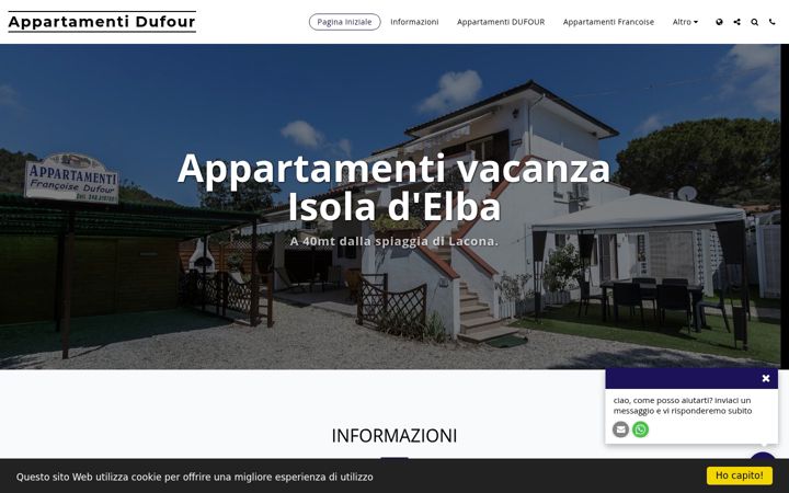 Screenshot of appartamentilacona.eu