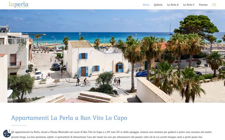 Screenshot of appartamentilaperla.com