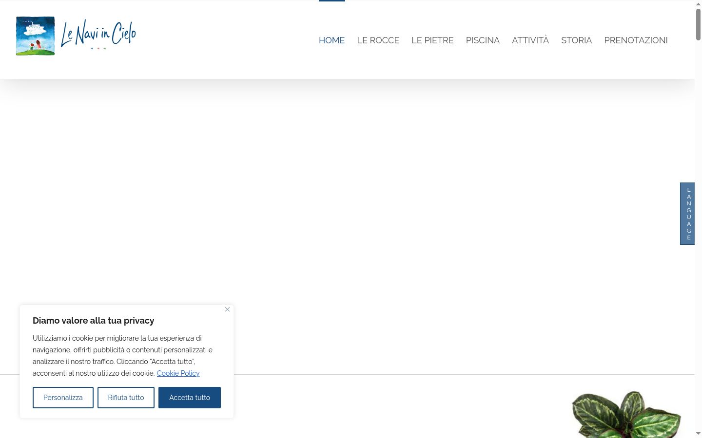 Screenshot tal-banner tal-kunsens muri qabel kwalunkwe interazzjoni