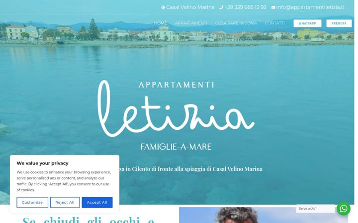 Screenshot ta' appartamentiletizia.it