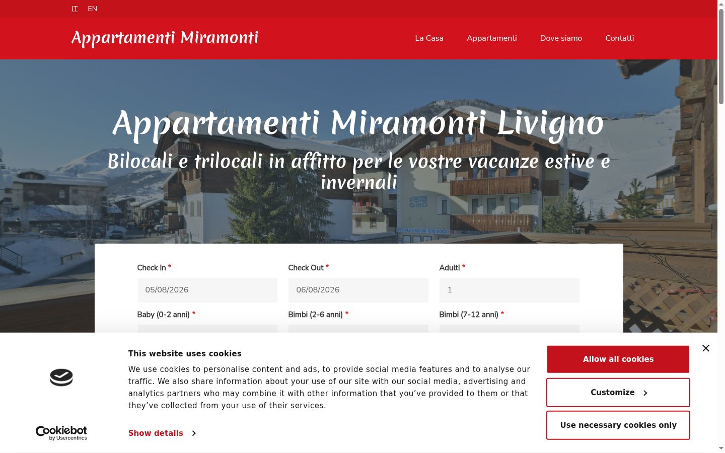 Screenshot tal-banner tal-kunsens muri qabel kwalunkwe interazzjoni