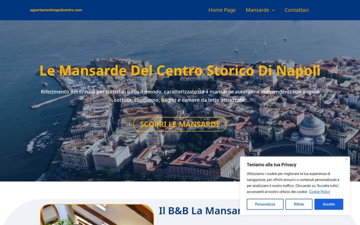 Screenshot of appartamentinapolicentro.com