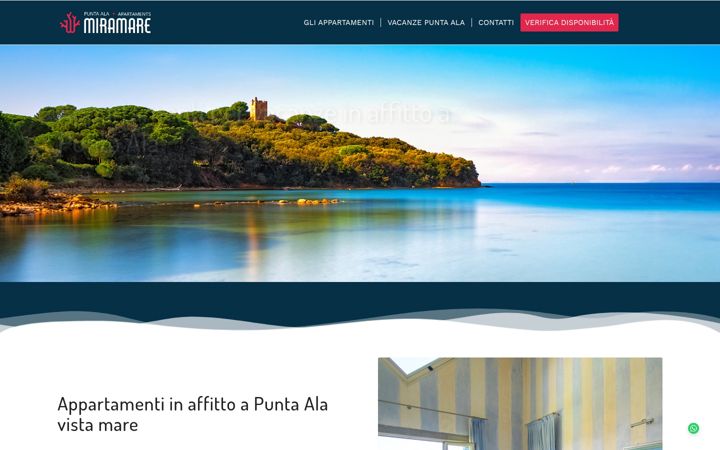 Snimka zaslona za appartamentipuntala.it