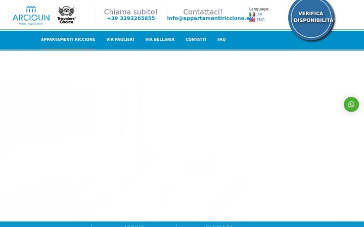 Screenshot of appartamentiriccione.eu