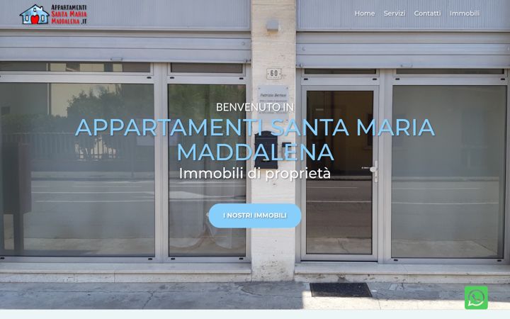 Screenshot von appartamentisantamariamaddalena.it