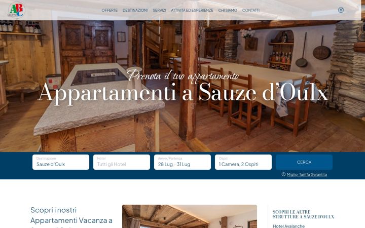 Snimka zaslona za appartamentisauzedoulx.it