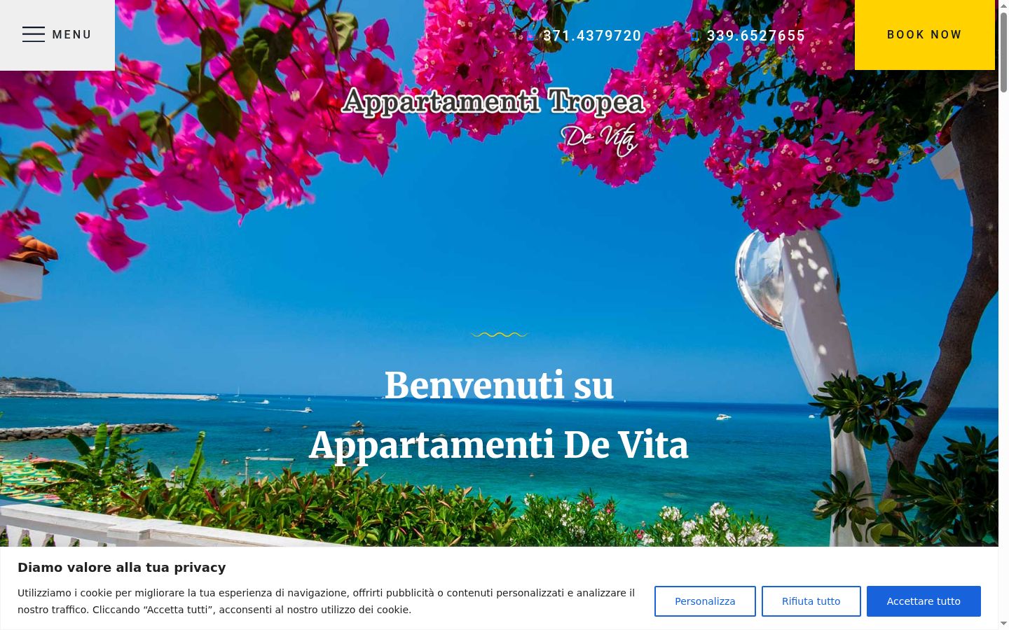 Captura de ecrã do banner de consentimento apresentado antes de qualquer interação