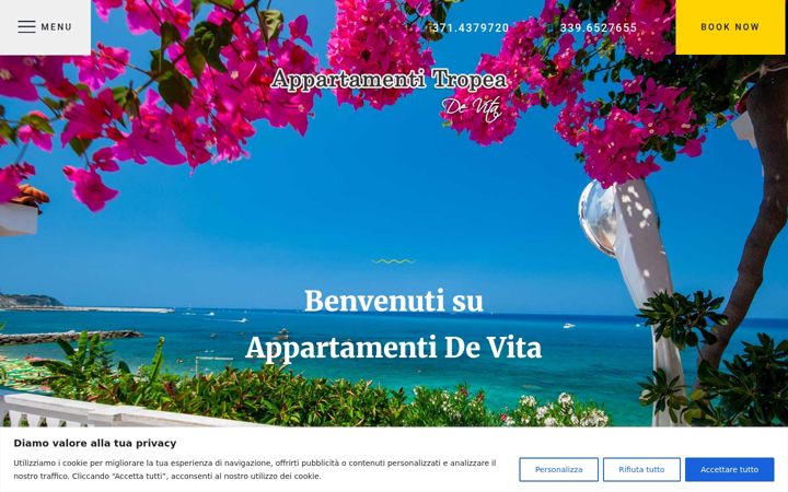 Screenshot von appartamentitropea.it