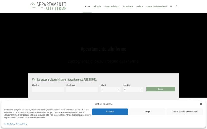 Screenshot of appartamentoalleterme.it