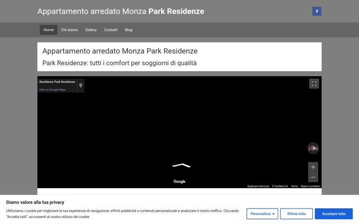 Screenshot ta' appartamentoarredato.monza.it