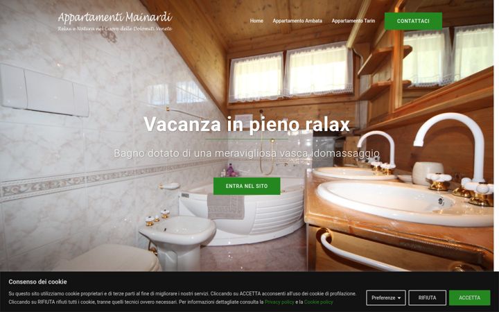 Screenshot of appartamentomainardi.altervista.org