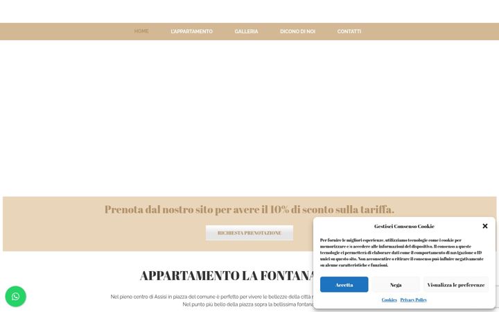 Snímek obrazovky appartamentovacanzeassisi.com