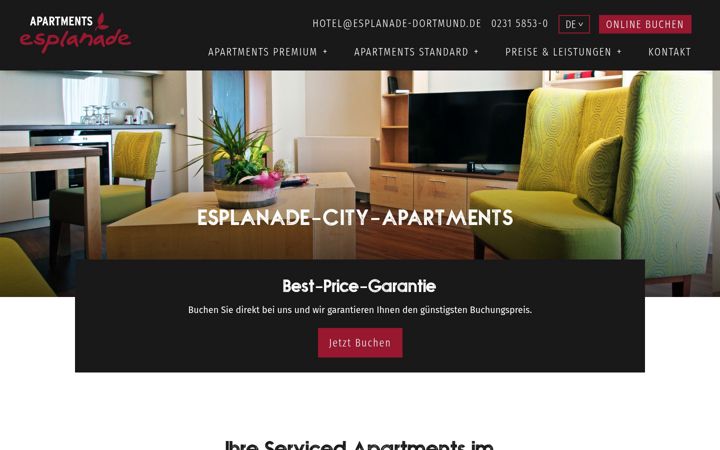 Screenshot of appartement-auf-zeit.info
