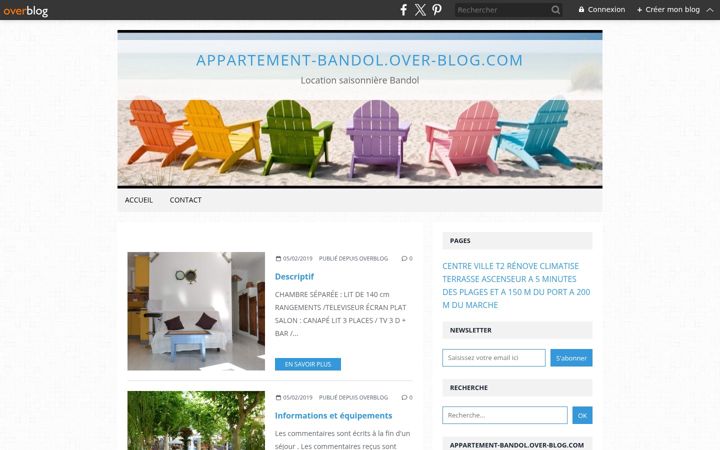 Screenshot of appartement-bandol.com