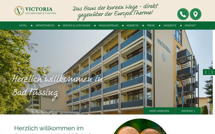 Screenshot of appartement-hotel-victoria.de