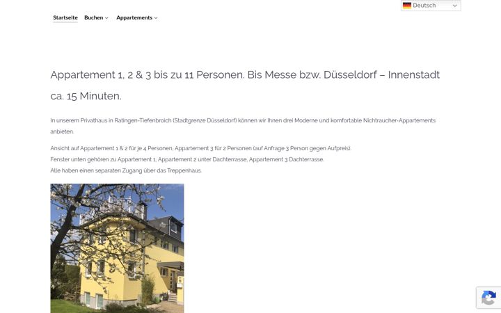 Screenshot of appartement-schuh.de