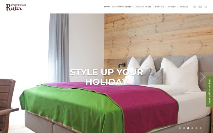 Screenshot ta' appartementhaus-reiter.at