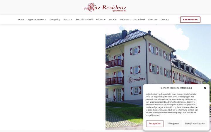 Screenshot di appartementkaprun.com