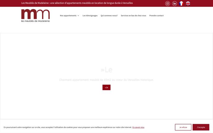 Screenshot von appartementmeubleversailles.fr
