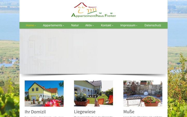 Posnetek zaslona appartements-freiler.at