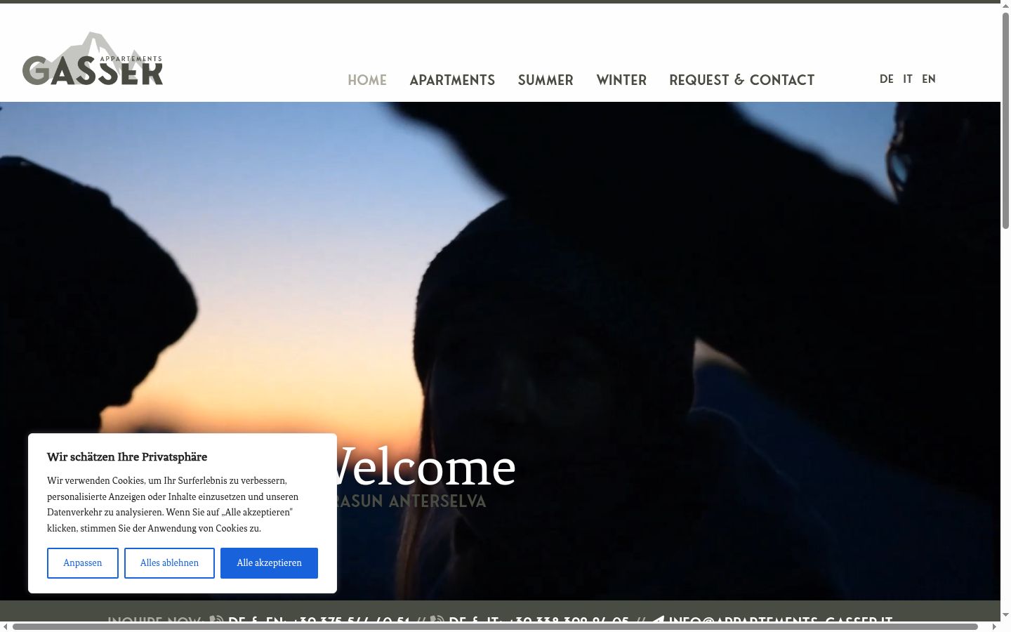 Екранна снимка на банера за съгласие, показан преди каквото и да е взаимодействие