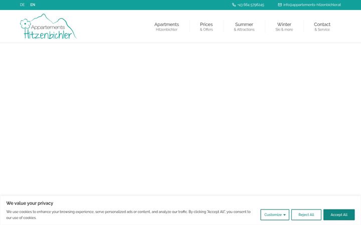 Screenshot ta' appartements-hitzenbichler.at