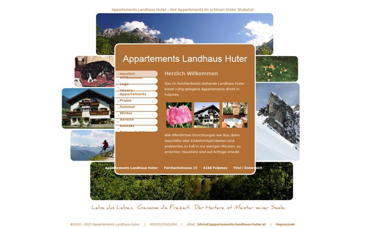 Zrzut ekranu appartements-landhaus-huter.at