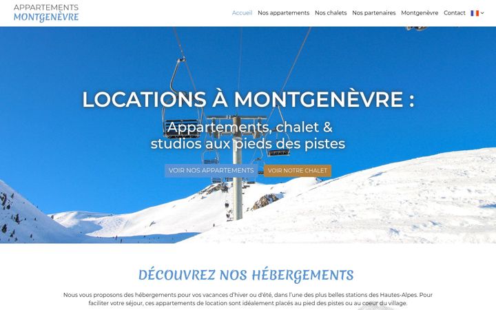 Screenshot of appartements-montgenevre.com