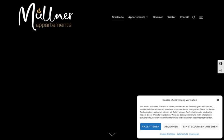 Screenshot of appartements-tirol.at