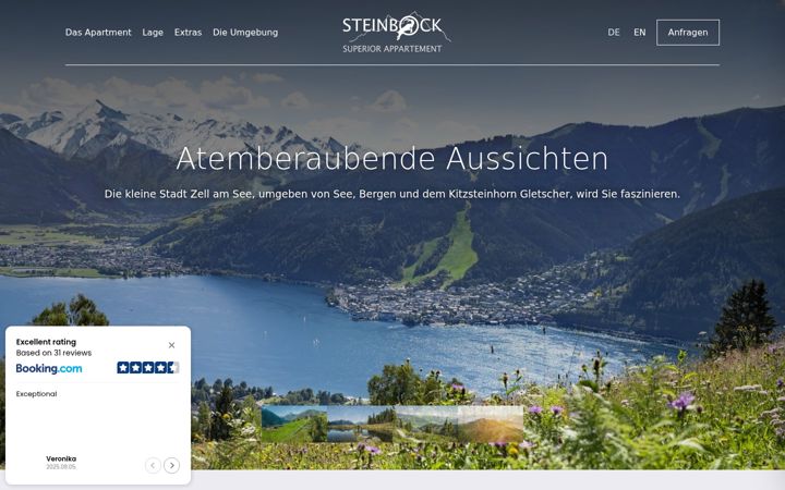 Екранна снимка на appartements-zell-am-see.at