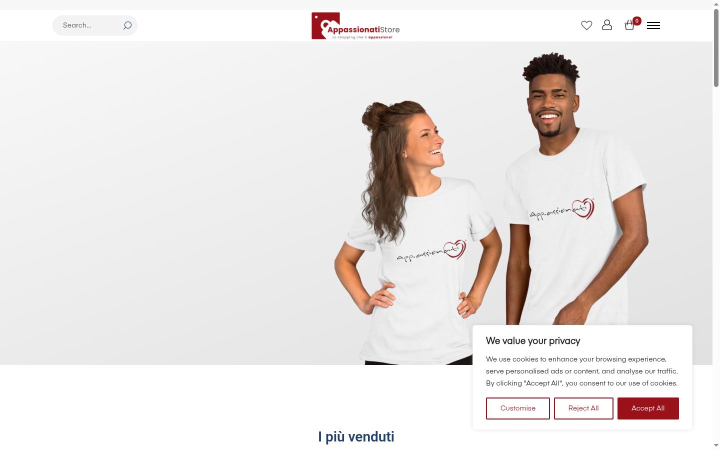 Sutikimo reklamjuostės, rodytos prieš bet kokią sąveiką, ekrano kopija