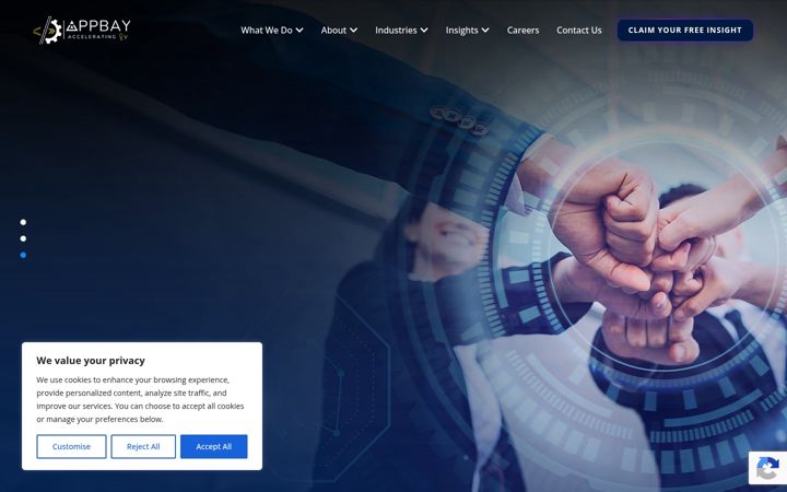 Screenshot του appbaytech.com
