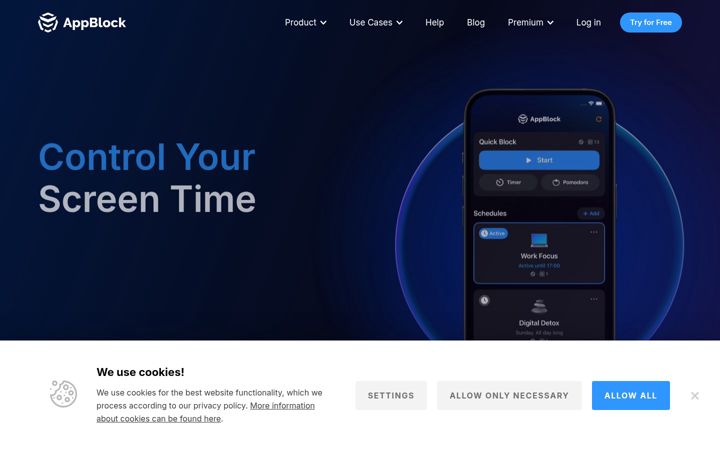 Screenshot of appblock.app