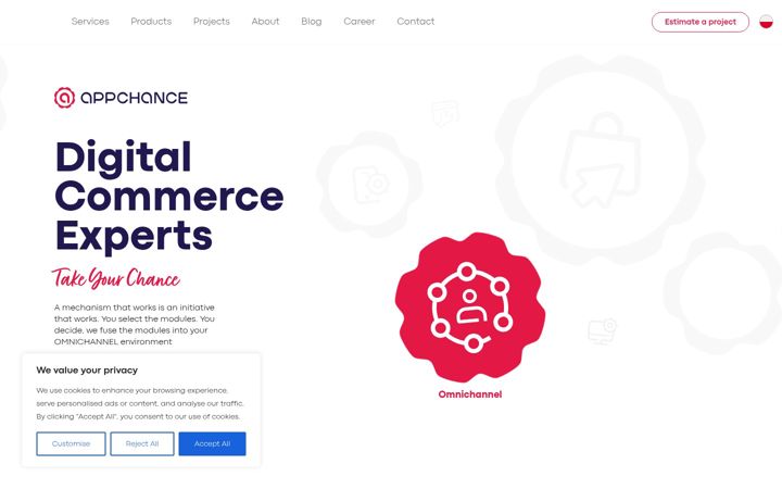 Screenshot του appchance.com