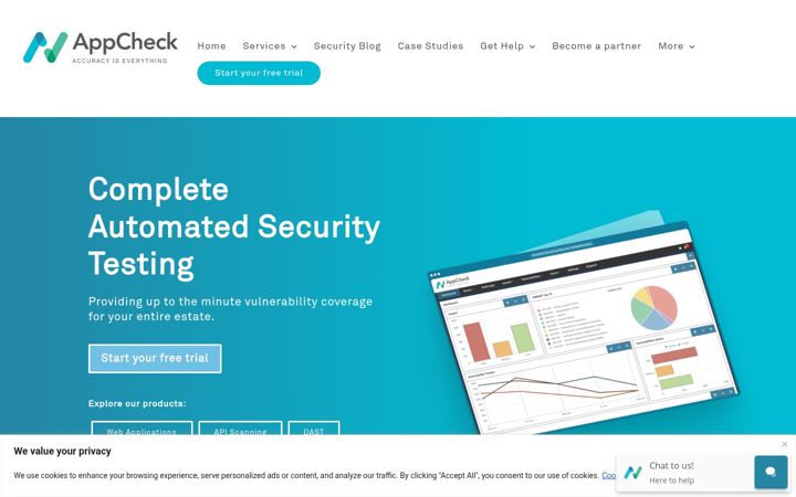 Screenshot του appcheck-ng.com