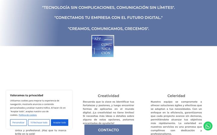 Screenshot ta' appcomunicacion.net