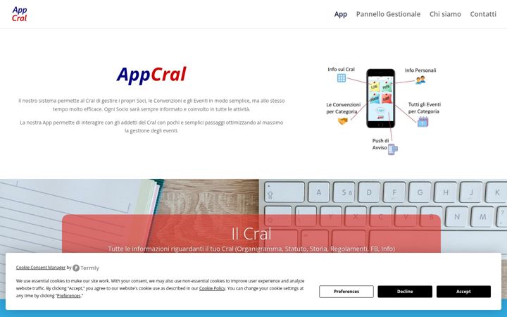 Screenshot ta' appcral.it
