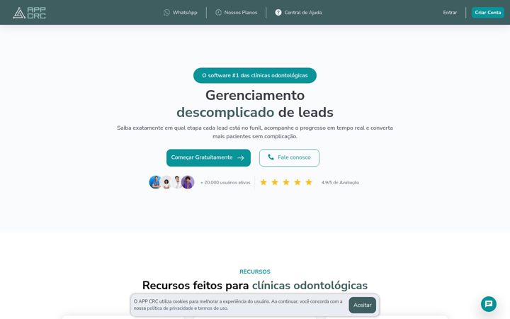 Screenshot of appcrc.com.br