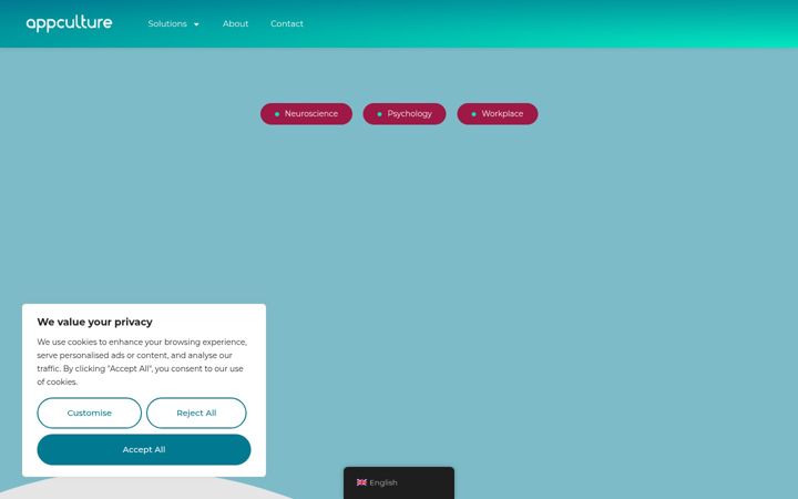 Screenshot ta' appculture.io