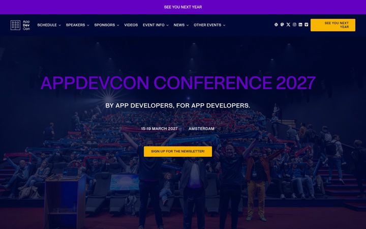 Screenshot of appdevcon.nl