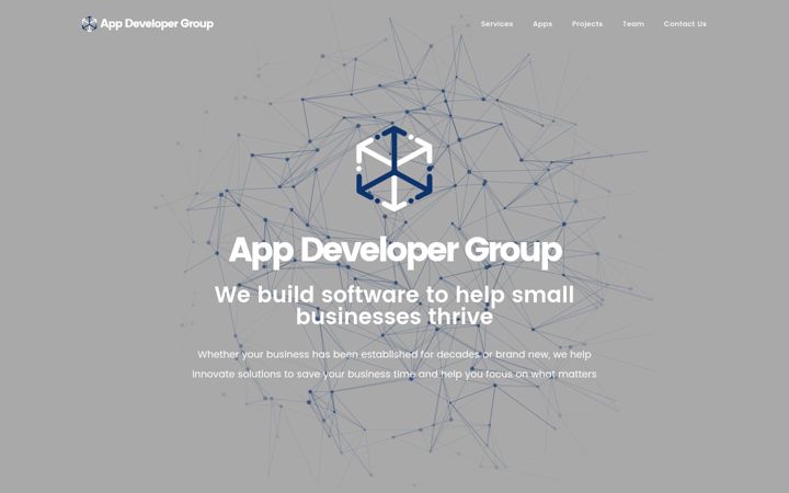 Screenshot von appdevelopergroup.co