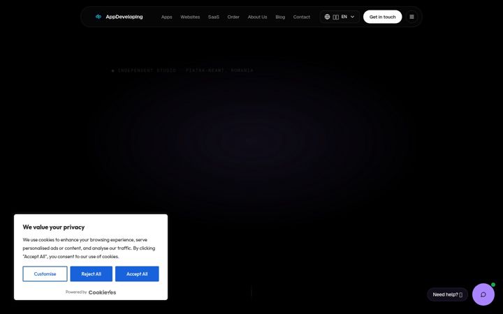 Screenshot of appdeveloping.org